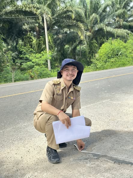 ลงพื้นที่ตรวจรับงานจ้าง โครงการก่อสร้างถนนคอนกรีตเสริมเหล็กสายทุ่งผักไห่ - ควนไผ่ลาย 
หมู่ที่ 1 ตำบลหน้าเขา อำเภอเขาพนม จังหวัดกระบี่
